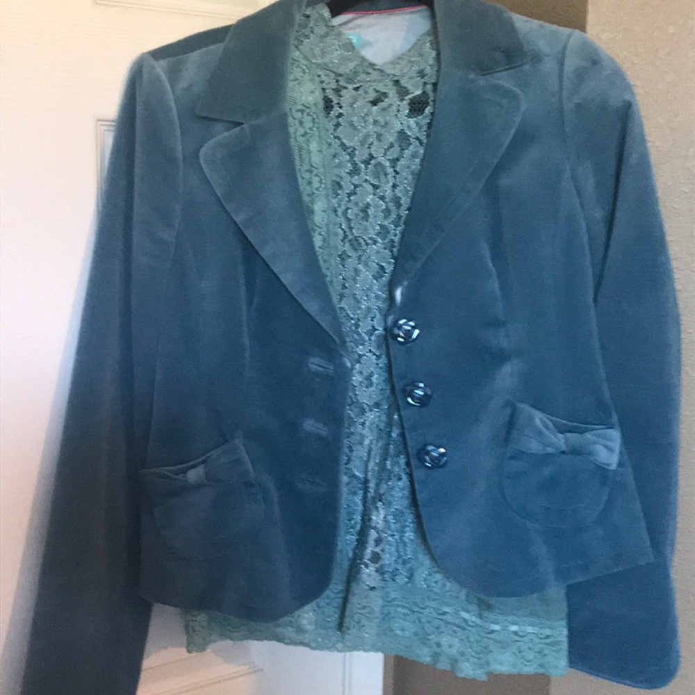 Velvet Light Blue Jacket 💙 - Picture 2 of 7